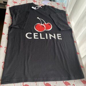 Celine Loose Cherry All Match Casual T Shirt